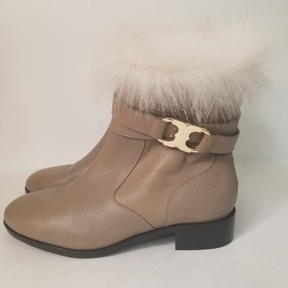 Tory Burch Gemini link fur booties